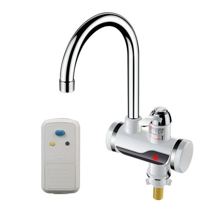 Kitchen Instant Electric Hot Water Faucet Hot & Cold Water Heater EU Plug, Lamp Display Lower Water Inlet, Lamp Display Side Water Inlet, Lamp Display Leakage Protection Lower Water Inlet, Lamp Shows Leakage Protection Side Water Inlet                 ...
