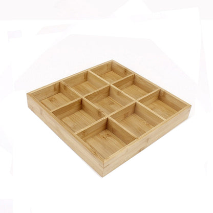 Hot Pot Bamboo Plate Compartmental Platter Vegetable Wood Tray Set, Large Nine Grid Plate, Six Grid Plate, Large Four Grid Bamboo Plate, Medium Four Grid Bamboo Plate, Small Four Grid Bamboo Plate, Three Grid Bamboo Plate, Two Grid Plate               ...