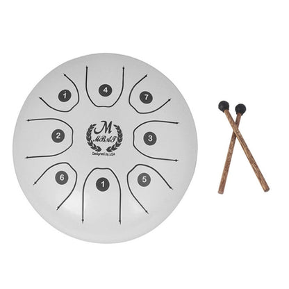MEIBEITE 5.5-Inch C-Tune Sanskrit Drum Steel Tongue Empty  Worry-Free Drum, MEIBEITE Green, MEIBEITE White, MEIBEITE Red, MEIBEITE Black, MEIBEITE Golden, MEIBEITE Purple, MEIBEITE Blue