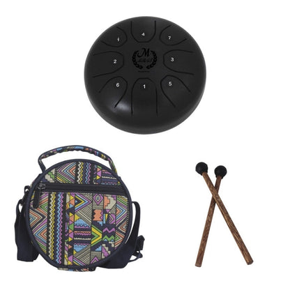 MEIBEITE 5.5-Inch C-Tune Sanskrit Drum Steel Tongue Empty  Worry-Free Drum, MEIBEITE Black, MEIBEITE Golden, MEIBEITE Purple, MEIBEITE Blue, MEIBEITE Green, MEIBEITE White, MEIBEITE Red