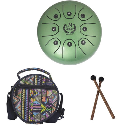 MEIBEITE 5.5-Inch C-Tune Sanskrit Drum Steel Tongue Empty  Worry-Free Drum, MEIBEITE Green, MEIBEITE White, MEIBEITE Red, MEIBEITE Black, MEIBEITE Golden, MEIBEITE Purple, MEIBEITE Blue