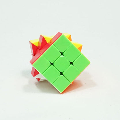 Carbon Fiber Membrane Third-order Magic Cube Children Educational Toys, Third-order Bright Magic Cube