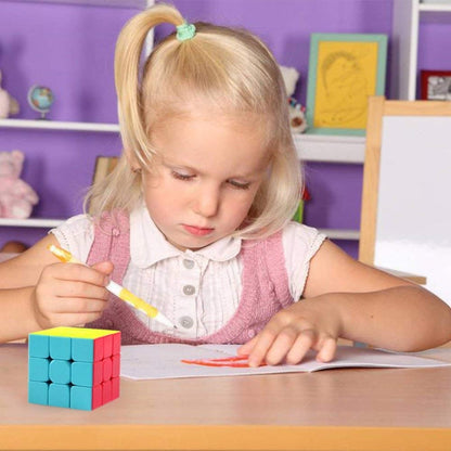 Carbon Fiber Membrane Third-order Magic Cube Children Educational Toys, Third-order Bright Magic Cube