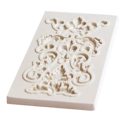 2 PCS Border Silicone Mold Fondant Mold Cake Decorating Tools Chocolate Mold, Border Silicone Mold