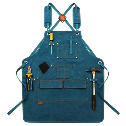 Canvas Apron Barber Roasting Cafe Gardening Woodworking Men And Women Work Clothes, Adult Models, For Children 47cm, For Children 57cm