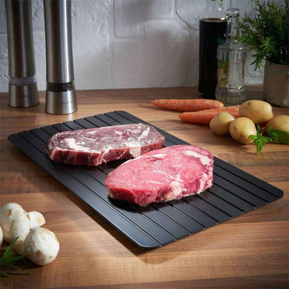 Thawing Plate Frozen Quick Thawing Plate Kitchen Tool Aluminum Alloy Thawing Plate, Large 3mm