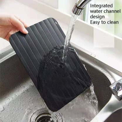 Thawing Plate Frozen Quick Thawing Plate Kitchen Tool Aluminum Alloy Thawing Plate, Large 3mm