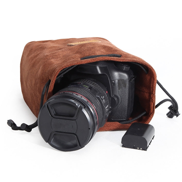 S.C.COTTON Liner Shockproof Digital Protection Portable SLR Lens Bag Micro Single Camera Bag, Square Khaki L, Square Blue L, Square Gray L, Square Brown L, Square Black L, Square Khaki M, Square Blue M, Square Gray M, Square Brown M, Square Black M    ...