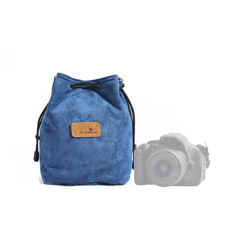 S.C.COTTON Liner Shockproof Digital Protection Portable SLR Lens Bag Micro Single Camera Bag, Square Khaki L, Square Blue L, Square Gray L, Square Brown L, Square Black L, Square Khaki M, Square Blue M, Square Gray M, Square Brown M, Square Black M    ...