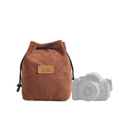 S.C.COTTON Liner Shockproof Digital Protection Portable SLR Lens Bag Micro Single Camera Bag, Square Khaki L, Square Blue L, Square Gray L, Square Brown L, Square Black L, Square Khaki M, Square Blue M, Square Gray M, Square Brown M, Square Black M    ...