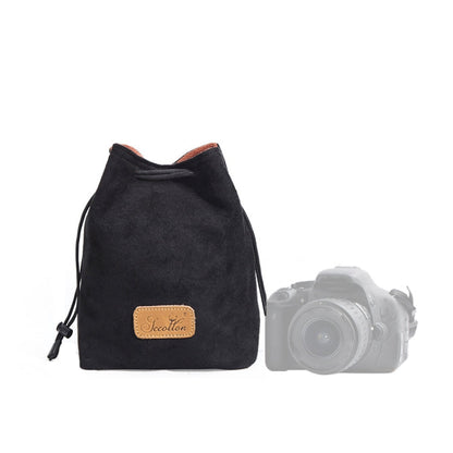 S.C.COTTON Liner Shockproof Digital Protection Portable SLR Lens Bag Micro Single Camera Bag, Square Khaki L, Square Blue L, Square Gray L, Square Brown L, Square Black L, Square Khaki M, Square Blue M, Square Gray M, Square Brown M, Square Black M    ...