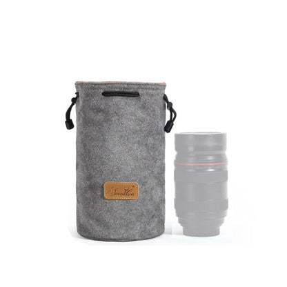 S.C.COTTON Liner Shockproof Digital Protection Portable SLR Lens Bag Micro Single Camera Bag, Square Khaki L, Square Blue L, Square Gray L, Square Brown L, Square Black L, Square Khaki M, Square Blue M, Square Gray M, Square Brown M, Square Black M    ...