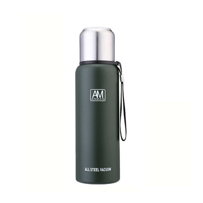 304 Stainless Steel Insulated Mug Large Capacity Sports Water Cup Outdoor Travel Pot, 500ml, 750ml, 1000ml, 1500ml