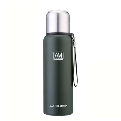 304 Stainless Steel Insulated Mug Large Capacity Sports Water Cup Outdoor Travel Pot, 500ml, 750ml, 1000ml, 1500ml