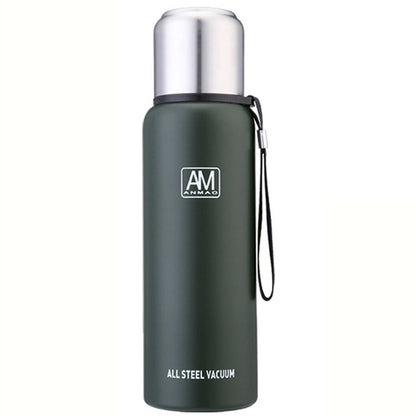 304 Stainless Steel Insulated Mug Large Capacity Sports Water Cup Outdoor Travel Pot, 500ml, 750ml, 1000ml, 1500ml