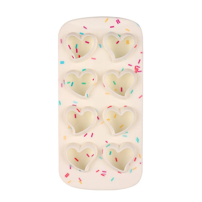 2 PCS Creative Silicone Ice Tray Mold 8 Continuous Mould Home-Made DIY Ice Tray Box, Style:, Brick  (Blue), Brick (Candy Color), Brick  (Jelly), Heart-shaped(Candy Effect), Heart-shaped(Jelly Effect), Five-star (Candy Effect)                           ...