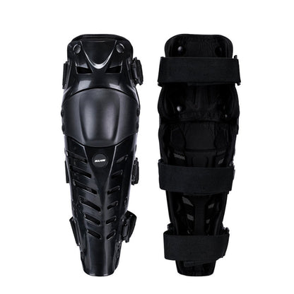 SULAITE Motorcycle Outdoor Riding Anti-Fall Protective Gear Knee Pads, Black, Black Red