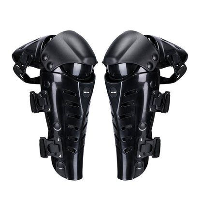 SULAITE Motorcycle Outdoor Riding Anti-Fall Protective Gear Knee Pads, Black, Black Red