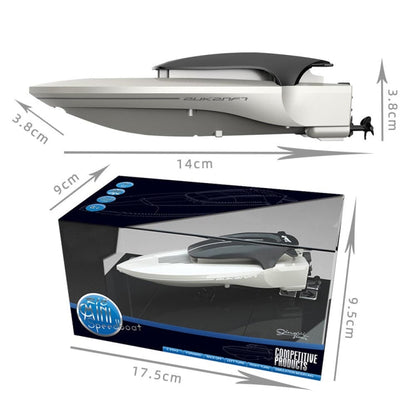 Children Mini Wireless Electric Speedboat Model Boat Simulation Remote Control Toy Boat, Red, Gray, Blue