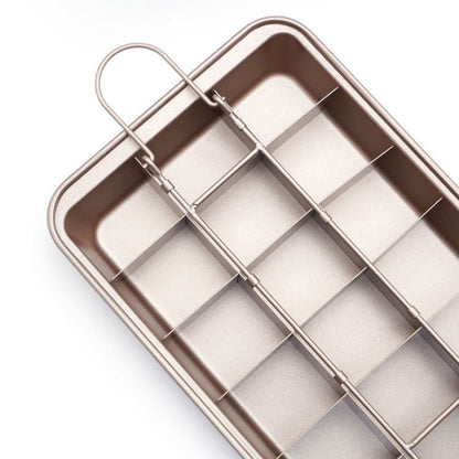 Brownie Pan Cake Mold Square Bread Baking Thick Solid Bottom Non-Stick Baking Pan, Cake Mold