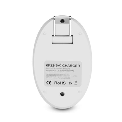 9V L-ion Rechargeable Battery 6F22 9V Lithium Batteries Charger, US Plug, EU Plug
