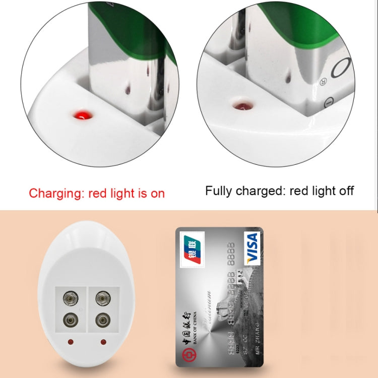 9V L-ion Rechargeable Battery 6F22 9V Lithium Batteries Charger, US Plug, EU Plug
