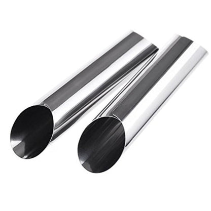20 PCS Oblique Double-Head Stainless Steel Large Spiral Tube Non-Stick Croissant Mold Croissant Tool, 20 PCS Croissant Tool