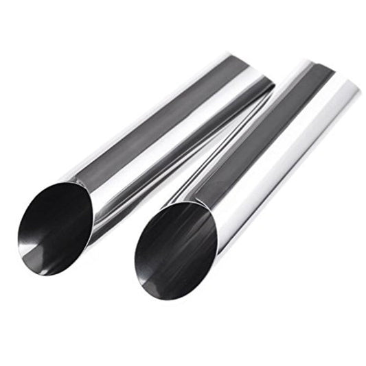 20 PCS Oblique Double-Head Stainless Steel Large Spiral Tube Non-Stick Croissant Mold Croissant Tool, 20 PCS Croissant Tool