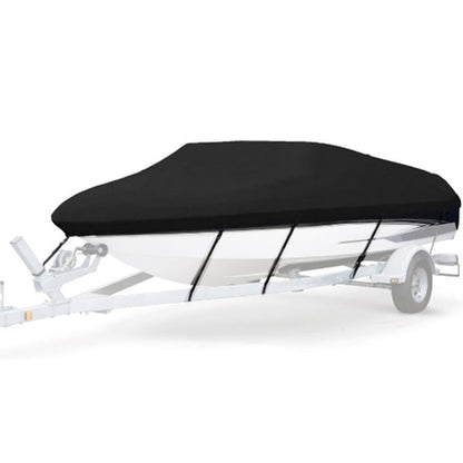 210D Waterproof Boat Cover Speedboat Towed Fishing V-Shaped Boat Cover Rain And Sun Protection Cover, 17-19FT 600x310cm