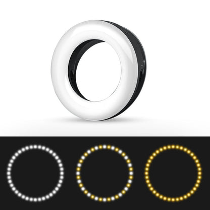 Mobile Phone Live Selfie Light LED Beauty Ring Fill Light, White, Pink, Black