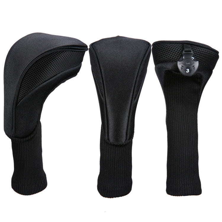 3 In 1 No.1 / No.3 / No.5 Clubs Protective Cover Golf Club Head Cover, HD-014 3 in 1 Blue, HD-014 3 in 1 Black, HD-014 3 in 1 Red