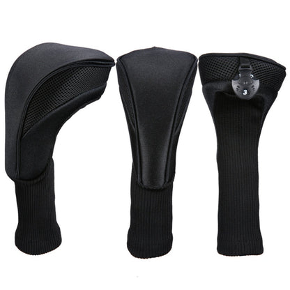 3 In 1 No.1 / No.3 / No.5 Clubs Protective Cover Golf Club Head Cover, HD-014 3 in 1 Blue, HD-014 3 in 1 Black, HD-014 3 in 1 Red