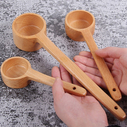 Long-Handled Wooden Spoon Seasoning Spoon Dessert Coffee Milk Tea Spoon, Seasoning Spoon Small, Seasoning Spoon Medium, Seasoning Spoon Large