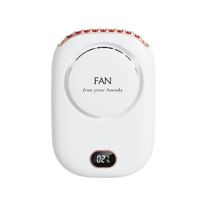 DQ203 Lazy Hanging Neck Fan USB Mini Desktop Large Wind Fan, White, Pink, Green