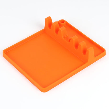 2 in 1 Kitchen Silicone Spoon Holder Shelf, Large (Gray), Medium (Gray), Medium (Black), Large (Red), Medium (Red), Large (Blue), Medium (Blue), Large (Orange), Medium (Orange), Large (Green), Medium (Green)
