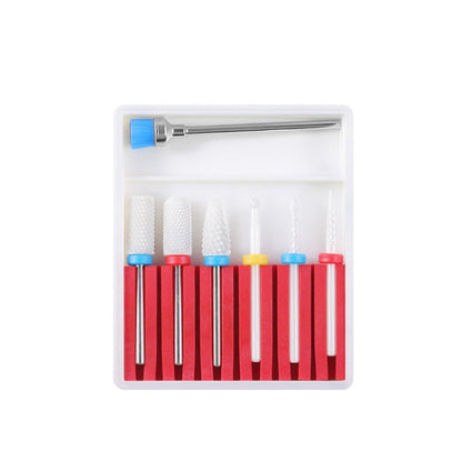 Nail Art Ceramic Tungsten Steel Alloy Grinding Heads Set Grinder Polishing Tool, GH-01, GH-06