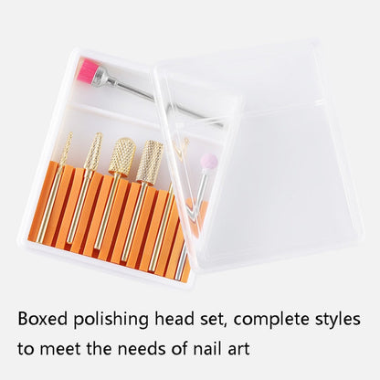 Nail Art Ceramic Tungsten Steel Alloy Grinding Heads Set Grinder Polishing Tool, GH-01, GH-06