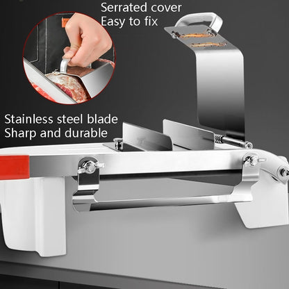 Lamb Slicer Household Manual Vegetable Cutter Meat Slicer, White