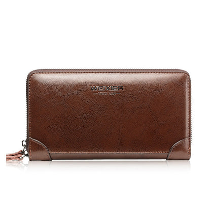 WEIXIER W88  Handbags Men Pu Hand Tested Handbags Multi-Function Wallet, Black, Brown