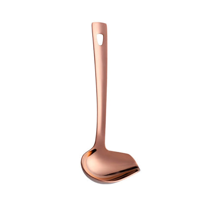 304 Stainless Steel Oil Spoon Thickened Soup Spoon Pouring Sauce Spoon, Soup Spoon (Silver), Soup Spoon (Magic Colorful), Soup Spoon (Golden), Soup Spoon (Rose Gold), Soup Spoon (Magic Red)