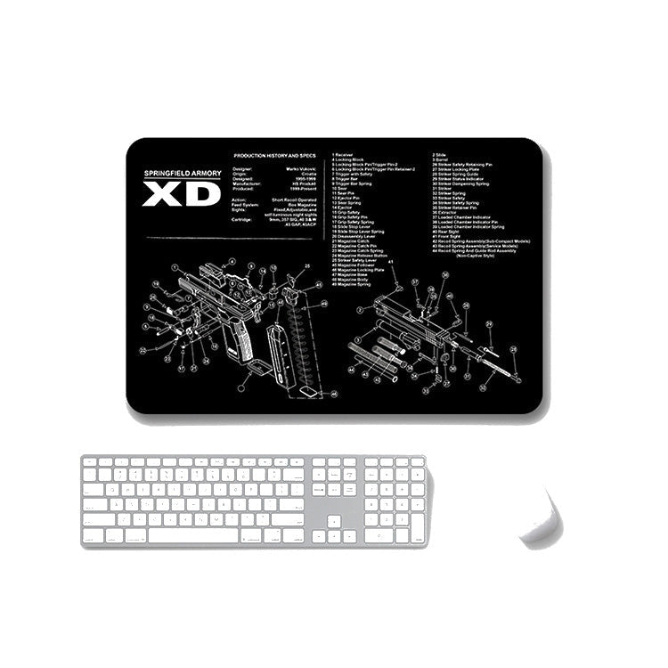 2 PCS Heat Transfer Non-Slip Single-Sided Office Gaming Mouse Pad, 2mm, 3mm