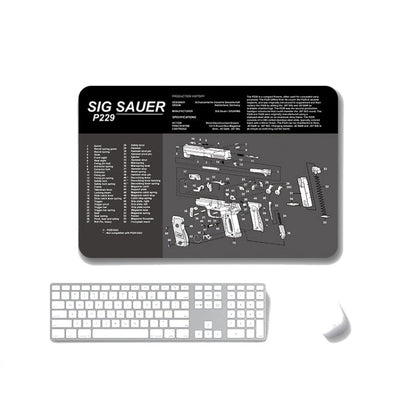 2 PCS Heat Transfer Non-Slip Single-Sided Office Gaming Mouse Pad, 4mm, 5mm
