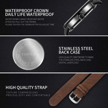 YAZOLE Turntable Men Quartz Watch, 509 Black Tray Black Belt, 509 Black Tray Brown Belt, 510 Black Tray Black Belt, 510 Black Tray Brown Belt, 511 Black Tray Black Belt, 511 Black Tray Brown Belt, 518 Black Tray Black Belt, 518 Black Tray Brown Belt   ...