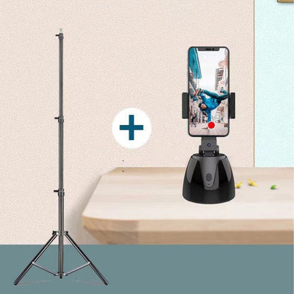 360-Degree Smart Follow-Up Selfie Live Video Recording Tripod Heads, Battery Tripod Heads, Charging Tripod Heads