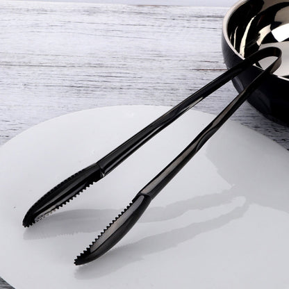 304 Stainless Steel Food Clip,Style:, Ice Clip (Gold), Ice Clip (Black)