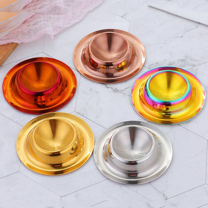 Stainless Steel Egg Tray Table Utensils, Silver, Gold, Rose Gold, Magic Colorful, Magic Red