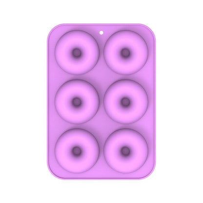 Oven Baking Tools Silicone Cake Donut Mold, 8 Even Brown, 6 Even Blue, 6 Even Purple, 6 Even Green, 6 Even Orange, 6 Even Yellow, 6 Even Red