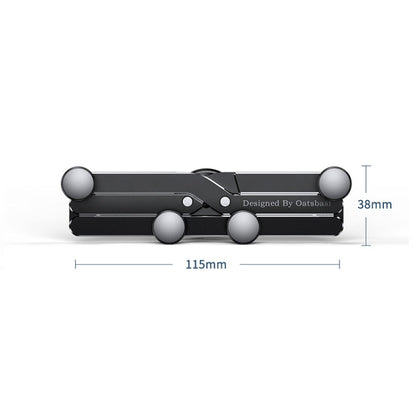 Oatsbasf 02750 Gravity Car Mobile Phone Holder In-car Navigation Buckle Bracket Air Outlet Bracket, Black, Silver, Red