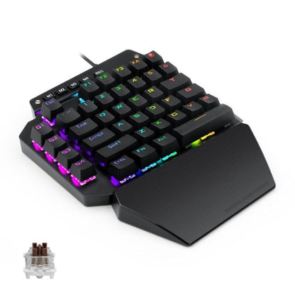 K700 44 Keys RGB Luminous Switchable Axis Gaming One-Handed Keyboard, Cable Length: 1m, Blue Shaft, Tea Shaft, Black Shaft, Red Shaft