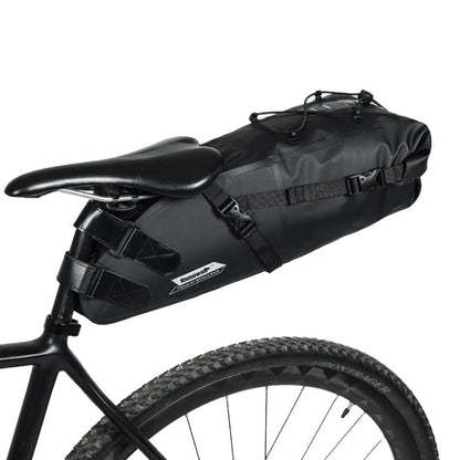 Rhinowalk RK19511 Full Waterproof Bicycle Saddle Tail Bag Big Capacity Road Bike Bag, RK19511 Black 10L, RK19512 Black 5L, RK19513 Black 13L